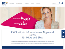 Tablet Screenshot of pkv-institut.de